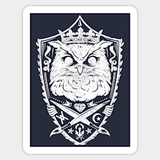 Owl King Sticker